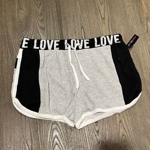NWT Love Streak Womens Cotton Track Gym Shorts Size 2X